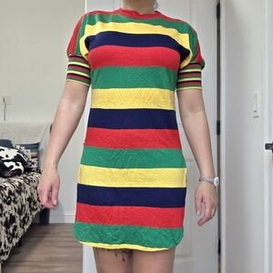 Colorful Striped Dress